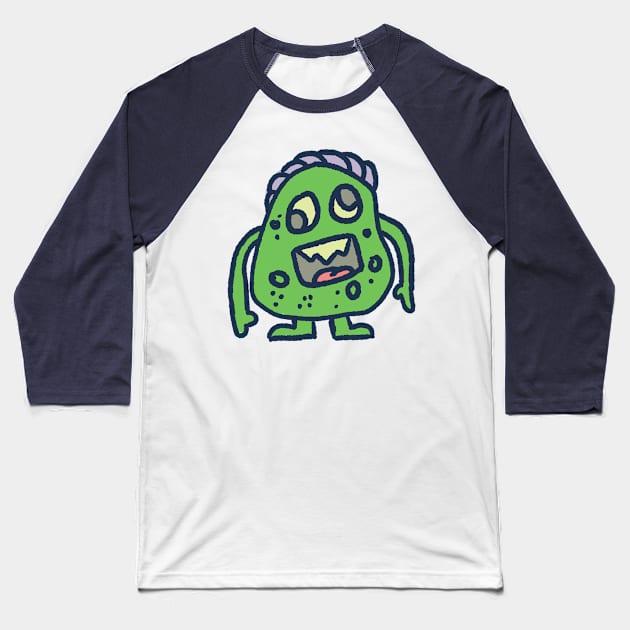 Cute Monster (4) Baseball T-Shirt by Hardworker